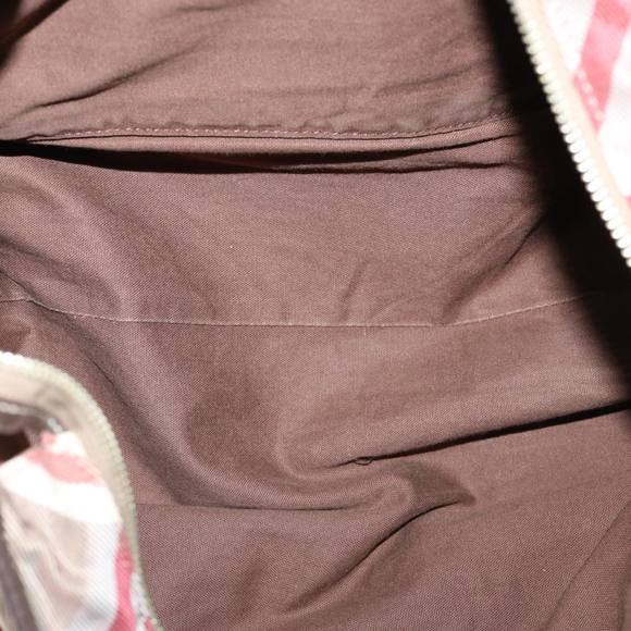 BURBERRY Nova Check Shoulder Bag Canvas Red Auth ti679 - Picture 12 of 16